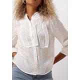 Lollys Laundry, Dames, Blouses & Shirts, Wit, Maat: S Poliester,