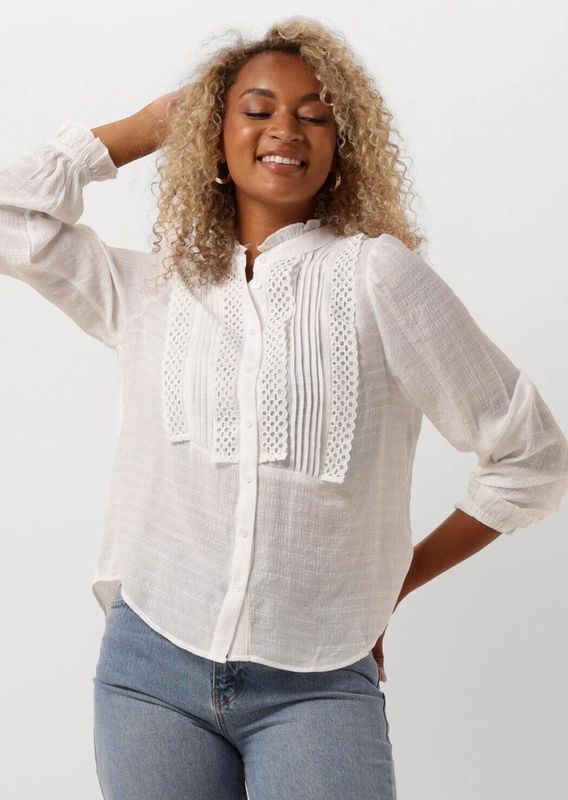 Lollys Laundry, Dames, Blouses & Shirts, Wit, Maat: S Poliester,