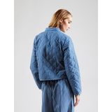 Lollys Laundry - Tussenjas - Saffier/Wit - Gewatteerde Jas