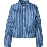 Lollys Laundry - Tussenjas - Saffier/Wit - Gewatteerde Jas