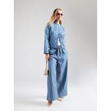 Lollys Laundry - Liamll - Broek - Blauw - Gestreepte Elastische Taillebroek