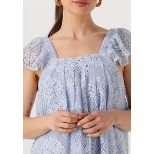 Lollys Laundry - Milanll Midi Dress SL - Jurk - Lichtblauw