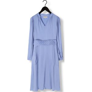 Lollys Laundry - Parisll Midi Dress LS - Blauwe Midi Jurk - Dames - Lange Mouwen