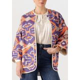 Vesten - Aztec Print - Knitwear - Ronde Hals - Wijde Pasvorm