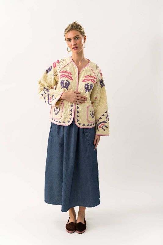 Lollys Laundry - Wilmall Jacket Ls Jacket 25202-6000 02 - Jas - Beige