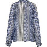 Lollys Laundry - Top - Blauw - Lange Mouwen