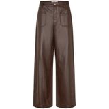 Lollys Laundry - RingoLL - Wide Leg Broek - Bruin - High Waist