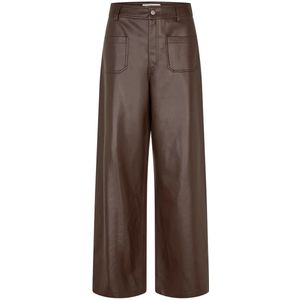 Lollys Laundry - RingoLL - Wide Leg Broek - Bruin - High Waist