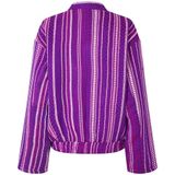 Lollys Laundry - Jasje - Paars - Lange Mouw - Ronde Hals