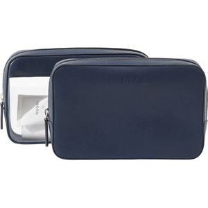 Nuori - Sideway Travel Case Set - Ocean - Schoonheidsaccessoires - Vegan Lederen Tas