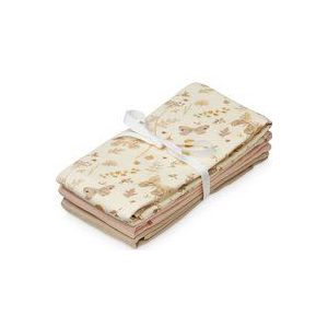 Cam Cam hydrofiele doeken set van drie 70x70 - butterflies, coral, latte