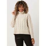 MSCH Copenhagen Rahima Latifa Roll Neckf Truien & vesten Dames - Sweater - Hoodie - Vest- Ecru