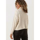 MSCH Copenhagen Rahima Latifa Roll Neckf Truien & vesten Dames - Sweater - Hoodie - Vest- Ecru