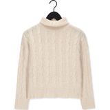 MSCH Copenhagen Rahima Latifa Roll Neckf Truien & vesten Dames - Sweater - Hoodie - Vest- Ecru