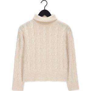 MSCH Copenhagen Rahima Latifa Roll Neckf Truien & vesten Dames - Sweater - Hoodie - Vest- Ecru