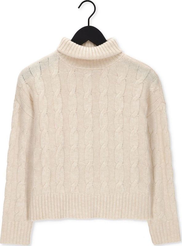 MSCH Copenhagen Rahima Latifa Roll Neckf Truien & vesten Dames - Sweater - Hoodie - Vest- Ecru