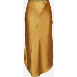 Moss Copenhagen - Jeanita - Damesjurk - A-vorm - Korte Pofmouwen