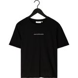 MSCH Copenhagen Terina Organic Small Logo Tee Tops T-shirts Dames - Shirt - Zwart
