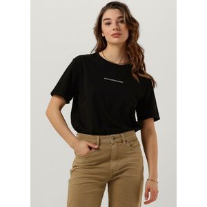 MSCH Copenhagen Terina Organic Small Logo Tee Tops T-shirts Dames - Shirt - Zwart