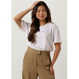 MSCH Copenhagen Mschterina Organic Tee Tops T-shirts Dames - Shirt - Ecru