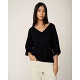 Oversized T-shirt - V-hals - Viscose - Eslina