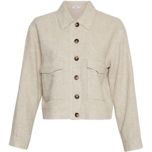 MSCH COPENHAGEN Linnen Jack met Opgestikte Klepzakken - Model 'Jovene Ginia'