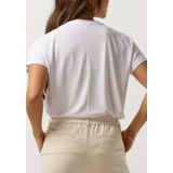 MSCH Copenhagen Mschfenya Modal V Neck Tee Tops T-shirts Dames - Shirt - Ecru