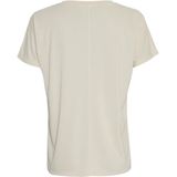 MSCH Copenhagen Mschfenya Modal V Neck Tee Tops T-shirts Dames - Shirt - Zand