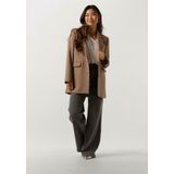 MSCH Copenhagen Mschfenya Modal V Neck Tee Tops T-shirts Dames - Shirt - Zand