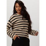 Gebreide Trui - Streep - Ecovero Viscose - Licht Losse Pasvorm
