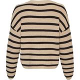 Gebreide Trui - Streep - Ecovero Viscose - Licht Losse Pasvorm