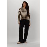 Gebreide Trui - Streep - Ecovero Viscose - Licht Losse Pasvorm