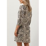Blousejurk - Dierenprint - Lyocell - Driekwart Mouw - Gedrapeerd