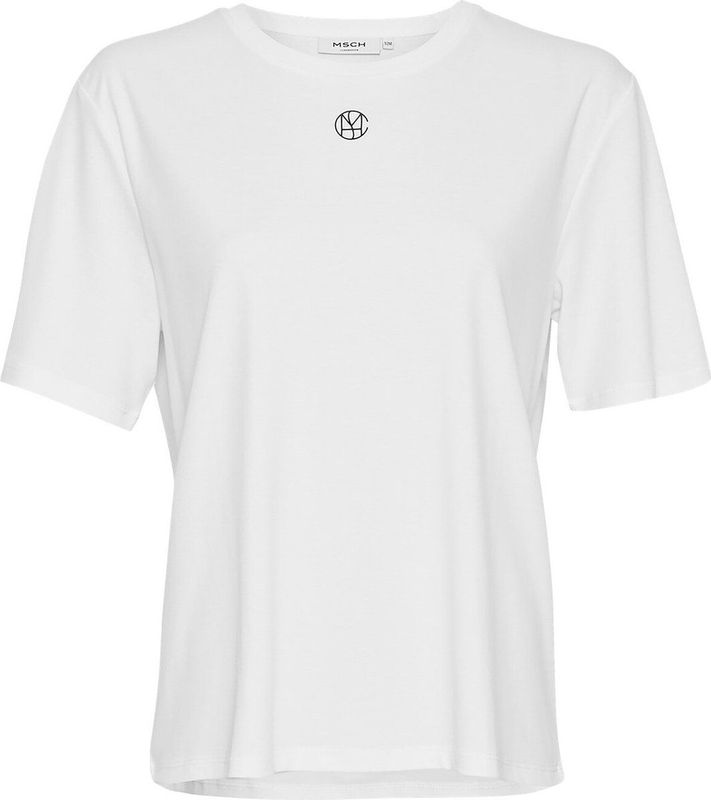 MSCH Copenhagen Mschmelea Icon Tee Tops T-shirts Dames - Shirt - Wit