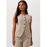 MSCH Copenhagen Mschmirabelle Michelle Vest Blazers Dames - Zand - Maat S/M