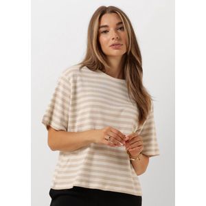 MSCH Copenhagen Mschbahara Ss Pullover Stp Tops & T-shirts Dames - Shirt - Creme