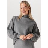MSCH Copenhagen - Mercy - Fijn Gebreide Trui - Grijs - Hoge Hals