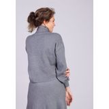 MSCH Copenhagen - Mercy - Fijn Gebreide Trui - Grijs - Hoge Hals