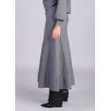 MSCH Copenhagen - Ginette East - A-lijnrok - Grijs - Wolmix