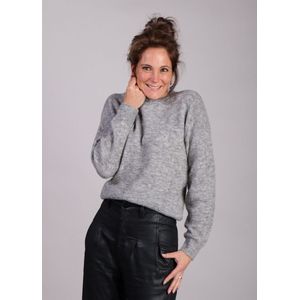 Grijze fijn gebreide trui met ronde hals Festina Hope MSCH Copenhagen