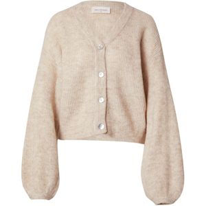 Moss Copenhagen, Truien, Dames, Beige, M/L, Beige Cardigan Hope voor Vrouwen