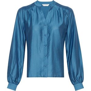 Moss Copenhagen - Dames Blouse - Blauw - Polyamide