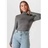 MSCH Copenhagen Mschbetrina R Ls Top Truien vesten Dames - Sweater - Hoodie - Vest- Antraciet