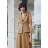 MSCH Copenhagen - Krissy Henrika - Gilet - Beige - 50% Gerecycled Polyester