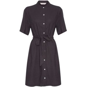 MSCH Copenhagen - Pennie Ginia - Blousejurk - Donkergrijs - 55% Linnen 45% Viscose