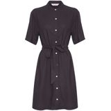 MSCH COPENHAGEN - Pennie Ginia - Jurk - Groen - Linnen/Viscose - Knielang