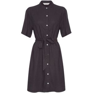 MSCH COPENHAGEN - Pennie Ginia - Jurk - Groen - Linnen/Viscose - Knielang