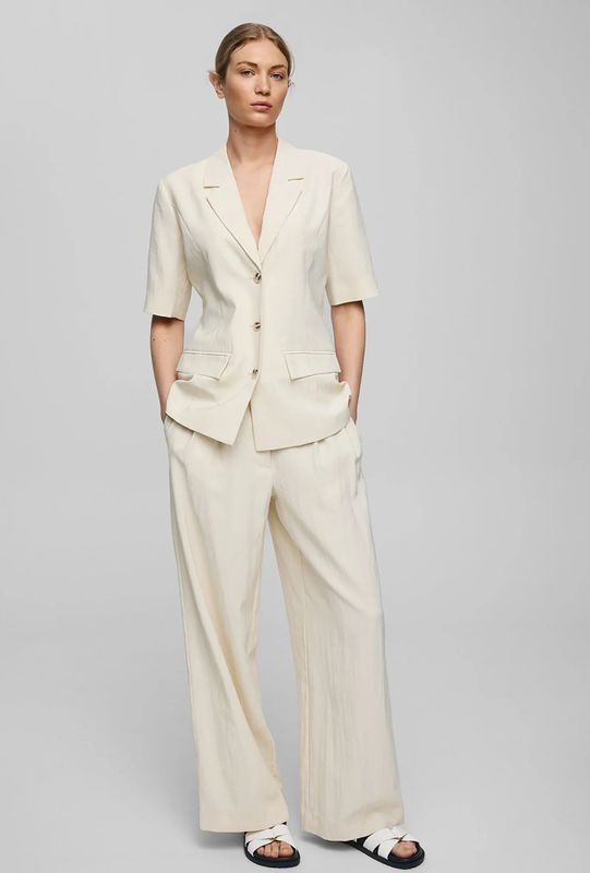 Moss Copenhagen - Mschblase Edelmira Pants - Broeken - Beige