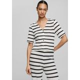 MSCH Copenhagen - Kenja Top - Gestreept - Wit - 2/4 Mouw