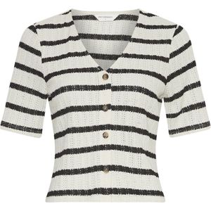 MSCH Copenhagen - Kenja Top - Gestreept - Wit - 2/4 Mouw